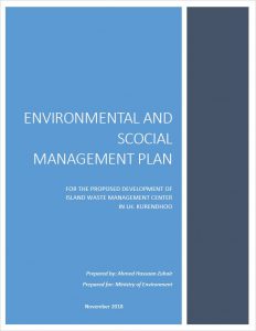 Environmental and Social Management Plan – Island Waste Management Center in Lh. Kurendhoo