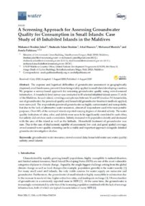 Screening Approach for Assessing Groundwater Quality for Consumption in Small Islands: Case Study of 45 Inhabited Islands in the Maldives