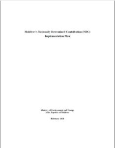 Maldives’s Nationally Determined Contribution (NDC) Implementation Plan