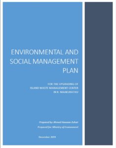 ESMP – For the upgrading of Island Waste Management Centre in Maakurathu, Raa Atoll