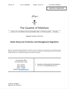 Water Resources Protection Regulation