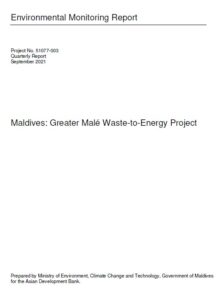 Quarterly Environmental Monitoring Report – Greater Malé Environmental Improvement and Waste Management Project – 51077-003 (September 2021)