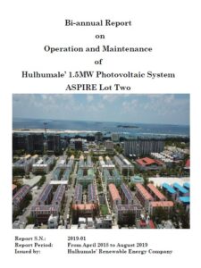 ASPIRE PROJECT: Annual Report on Operation and Maintenance of Hulhumale’ 1.5MW Photovoltaic System ASPIRE Lot Two (Second Year:2019.4-2020.3)