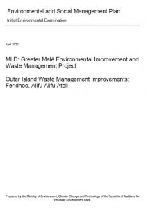 Initial Environmental Examination – Outer Island Waste Management Improvements: Feridhoo, Alifu Alifu Atoll