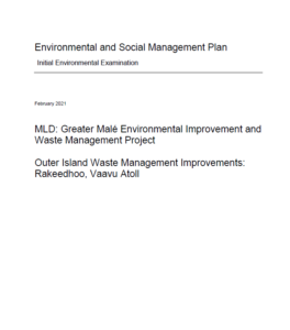IEE Outer Island Waste Management Improvements: Rakeedhoo, Vaavu Atoll