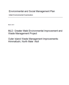 IEE Outer Island Waste Management Improvements: Himmafushi, North Male’ Atoll