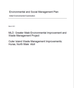 IEE Outer Island Waste Management Improvements: Huraa, North Male’ Atoll