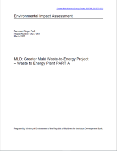 Environmental Impact Assessment for Thilafushi MLD: Greater Malé Waste-to-Energy Project – Waste to Energy Plant