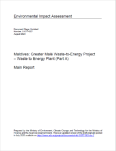 Environmental Impact Assessment — Greater Malé Waste-to-Energy Project – Waste to Energy Plant