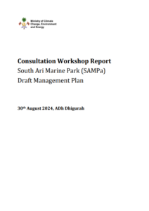 Consultation Workshop Report  South Ari Marine Park (SAMPa)  Draft Management Plan