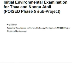 Initial Environmental Examination for Thaa and Noonu Atoll