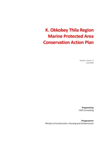 K. Okkobey Thila Region Marine Protected Area Conservation Action Plan