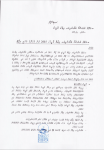 Annual Report 2015 – Baa Atoll Biosphere Reserve Office